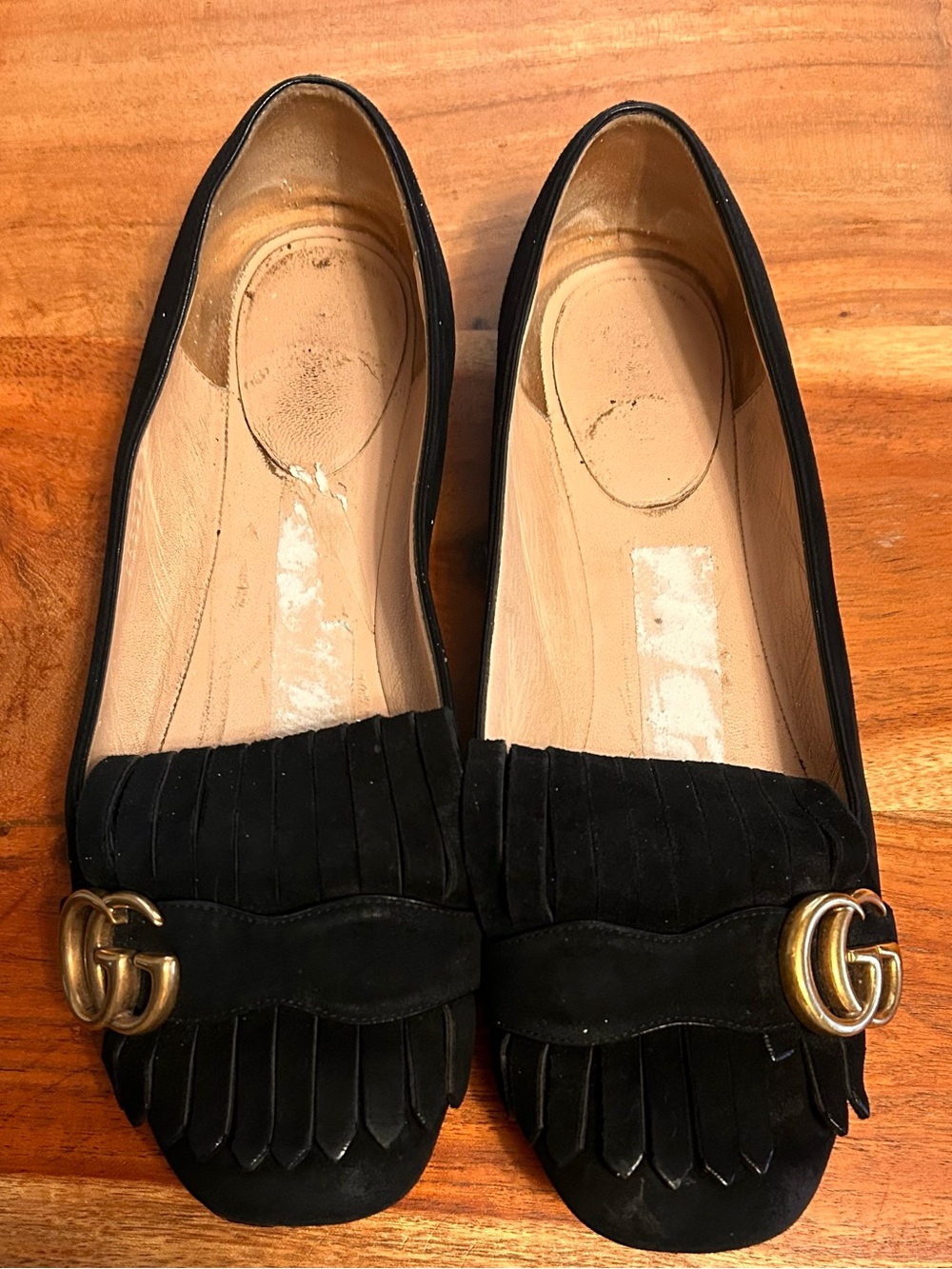 Gucci GG Marmont suede loafers